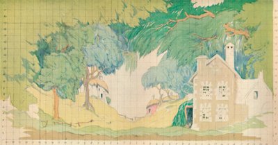 „Scena dla Wiernej Pasterki, ok. 1927” autorstwa Norman Wilkinson of Four Oaks