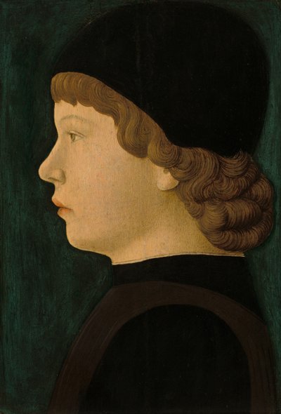 Portret profilowy chłopca autorstwa North Italian 15th Century