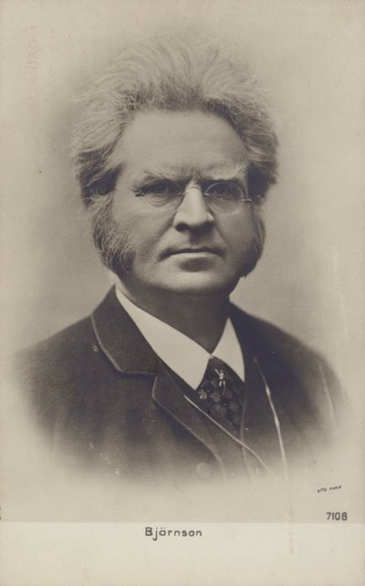 Bjornstjerne Bjornson (1832-1910), norweski pisarz, laureat Nagrody Nobla autorstwa Norwegian Photographer