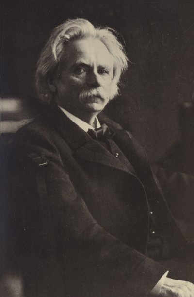 Edvard Grieg, norweski kompozytor i pianista (1843-1907) autorstwa Norwegian Photographer