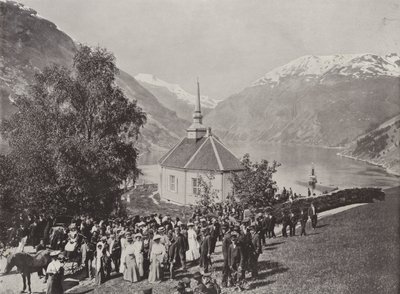 Merok, Geiranger (zdjęcie czarno-białe) autorstwa Norwegian Photographer