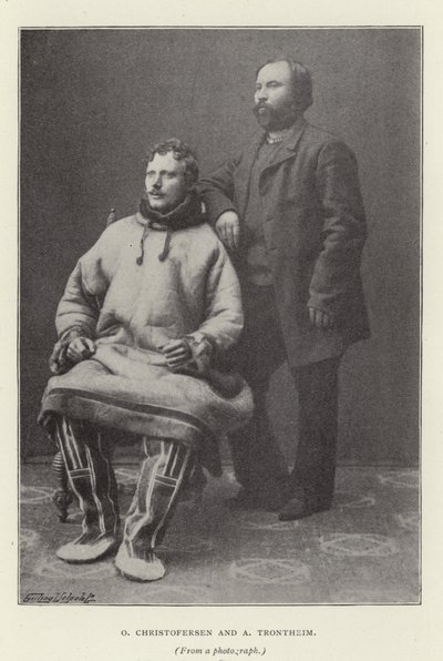 O Christofersen i A Trontheim (czarno-białe zdjęcie) autorstwa Norwegian Photographer