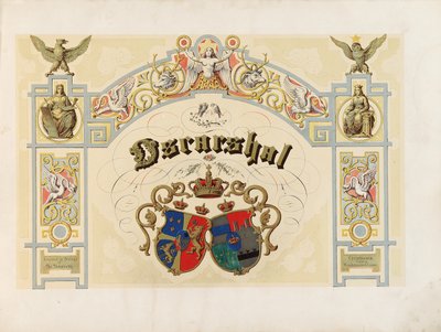 Strona tytułowa Oscara, 1852 autorstwa Norwegian School