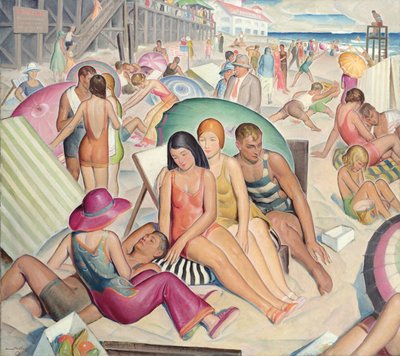 Na plaży Rehoboth, Delaware autorstwa Norwood MacGilvary