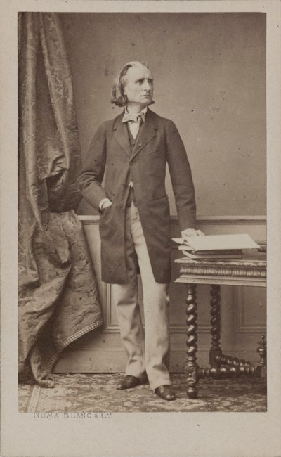 Portret kompozytora Franciszka Liszta 1811-1886, ok. 1930 r. 1870. autorstwa Numa Blanc