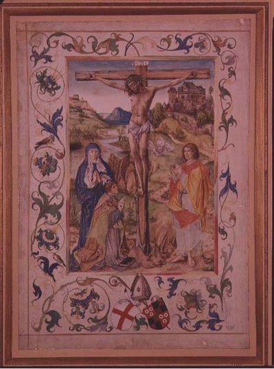 Chrystus na krzyżu (welum) autorstwa Nuremberg School