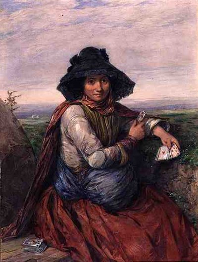 Wróżka (akwarela na papierze) autorstwa Octavius Oakley