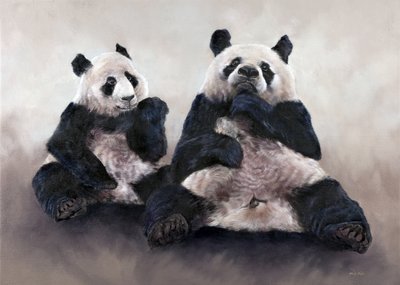 Chiński niedźwiedź, Pixiu, 2014 (akryl na płótnie) autorstwa Odile Kidd