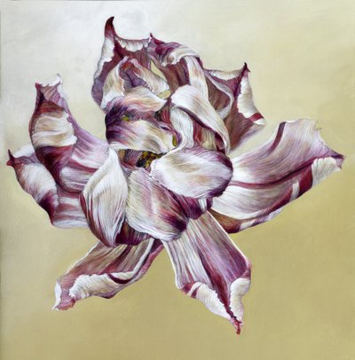 Tulipa, 2013 (akryl na drewnie) autorstwa Odile Kidd