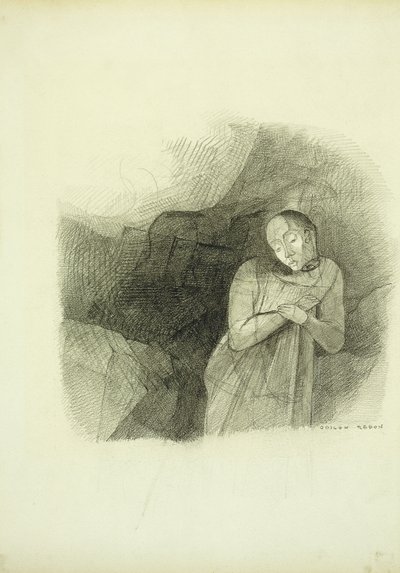 Objawienie, 1870-75 autorstwa Odilon Redon