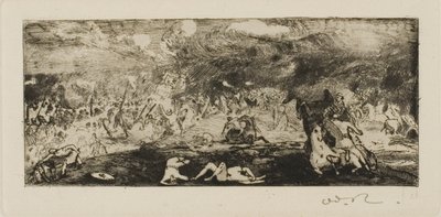 Bitwa autorstwa Odilon Redon