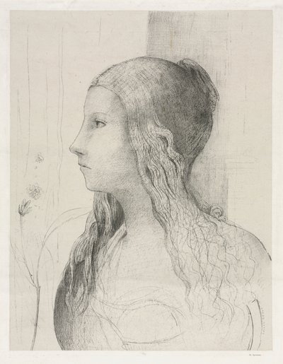 Brunhilda w Zmierzchu Bogów autorstwa Odilon Redon