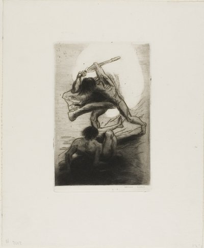 Kain i Abel autorstwa Odilon Redon