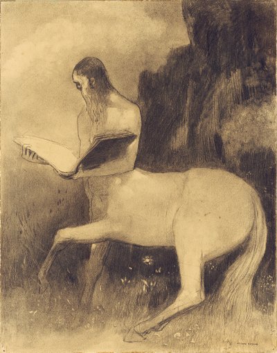 Czytanie centaur autorstwa Odilon Redon