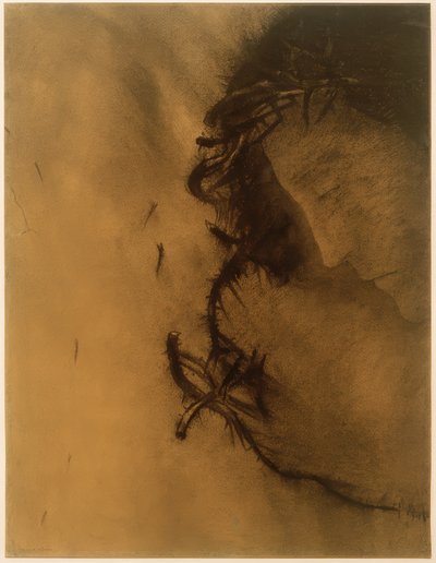 Chrystus (korona cierniowa) autorstwa Odilon Redon