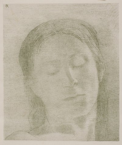 Zamknięte oczy autorstwa Odilon Redon