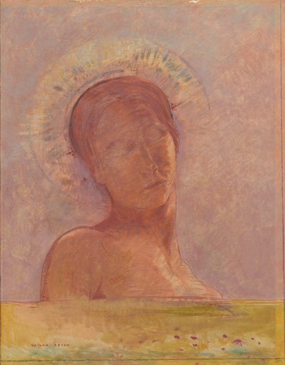 Zamknięte oczy autorstwa Odilon Redon