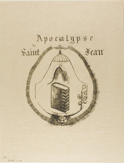 Okładka - frontispis do Apokalipsy św. Jana autorstwa Odilon Redon