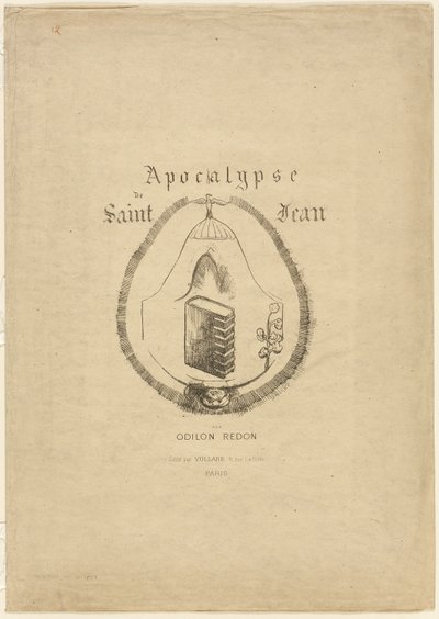 Okładka/przedstawienie Apokalipsy św. Jana autorstwa Odilon Redon