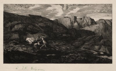 Strach, 1866. autorstwa Odilon Redon