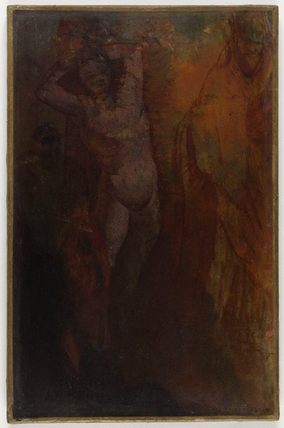 Francuski: Composition à trois personnages (Biczowanie) autorstwa Odilon Redon