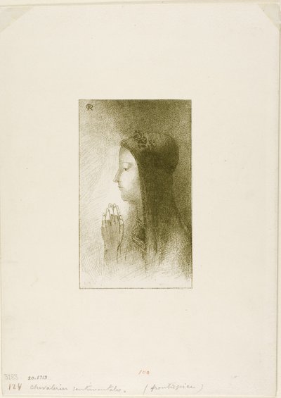 Frontyspis Chevaleries Sentimentales autorstwa Ferdinanda Hérolda, 1893 autorstwa Odilon Redon