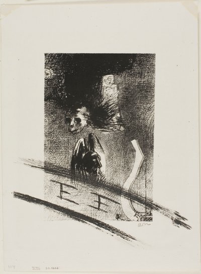 Frontispis do Potępienia Iwana Gilkina autorstwa artysty autorstwa Odilon Redon