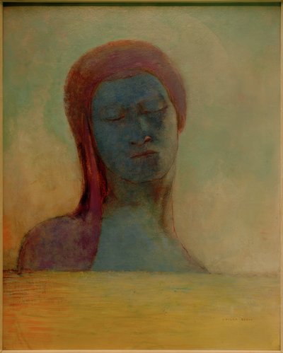Zamknięte oczy autorstwa Odilon Redon