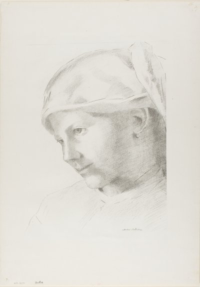 Dziewczyna autorstwa Odilon Redon