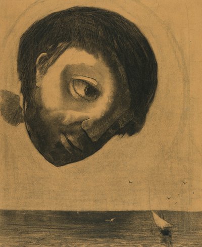 Duch opiekuńczy wód autorstwa Odilon Redon