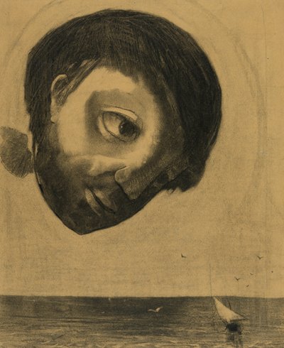 Duch Strażnika Wód, 1878 autorstwa Odilon Redon