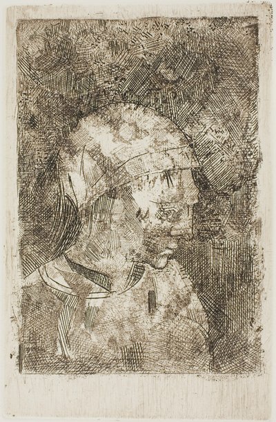 Głowa młodej dziewczyny (tytuł kompilatora) autorstwa Odilon Redon