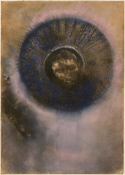 Głowa w aureoli autorstwa Odilon Redon