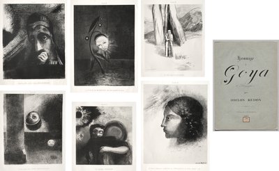 Hołd dla Goya autorstwa Odilon Redon