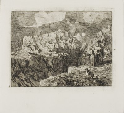 Jeździec w górach autorstwa Odilon Redon