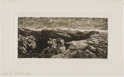 Jeźdźcy w walce autorstwa Odilon Redon
