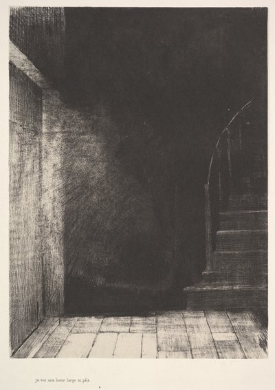 Widziałem błysk światła, duży i blady, 1896. autorstwa Odilon Redon