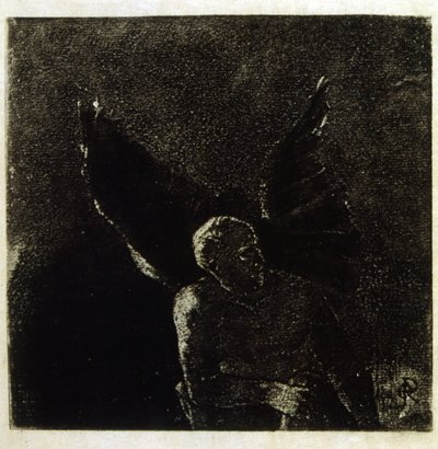 Ilustracja autorstwa Odilona Redona do „Les Fleurs du Mal” Baudelaire’a. 1891. autorstwa Odilon Redon