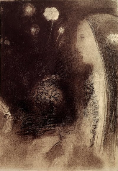 We śnie Grawerowanie Odilona Redona (1840-1916) 1879 Paryż, zbiory prywatne autorstwa Odilon Redon