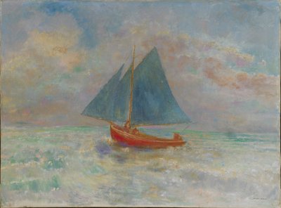 Le Bateau rouge Czerwona Łódka, ok. 1930 r. 1910. autorstwa Odilon Redon
