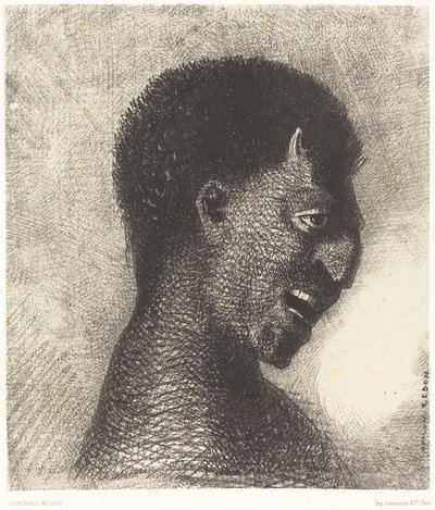 Satyr z cynicznym uśmiechem autorstwa Odilon Redon