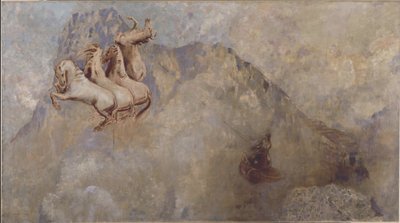Rydwan słońca, około 1910 (olej na płótnie) autorstwa Odilon Redon