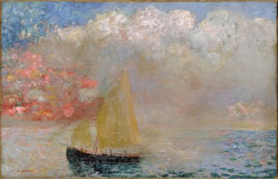Łódź autorstwa Odilon Redon