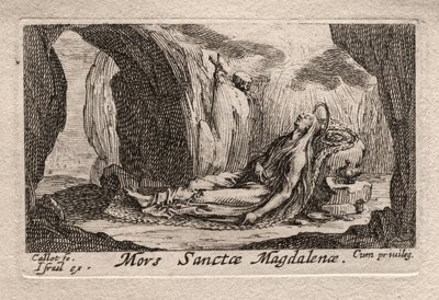 Pokutnicy: Śmierć Ste. Magdalena autorstwa Odilon Redon