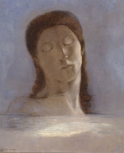 Zamknięte oczy autorstwa Odilon Redon