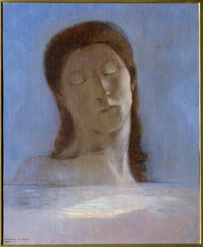 Les yeux clos Obraz Odilona Redona (1840-1916) 1890 Nd. 0,44x0,36 m - Musee d