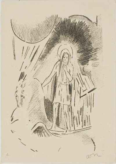 Człowiek na Pegazie autorstwa Odilon Redon