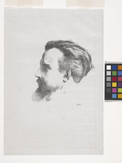 Maurice Denis (litografia sobre papel chine volant)polonês autorstwa Odilon Redon