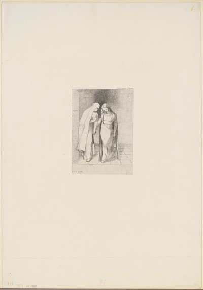 Mistyczna rozmowa autorstwa Odilon Redon