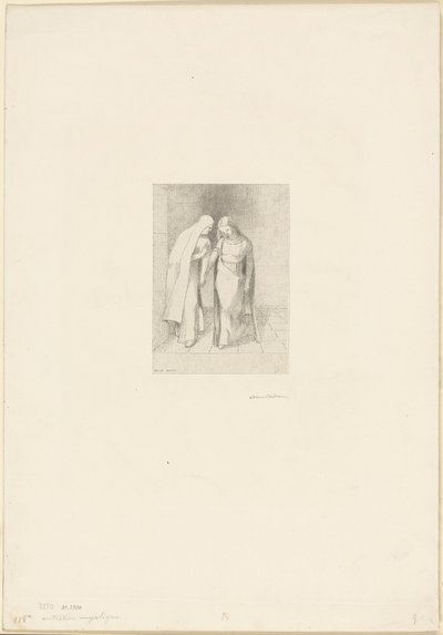 Mistyczna rozmowa autorstwa Odilon Redon